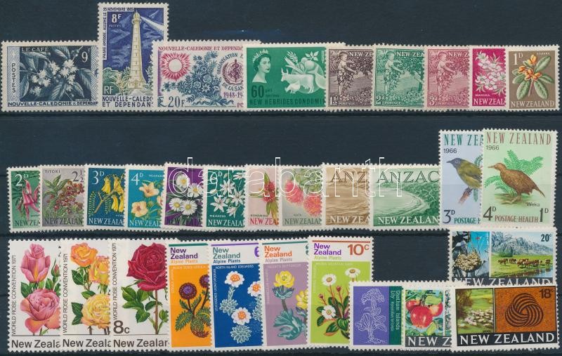 Flowers, plants 1955-1972 5 sets + 18 individual values, Virág; növény motívum 1955-1972 5 klf sor + 18 klf önálló érték