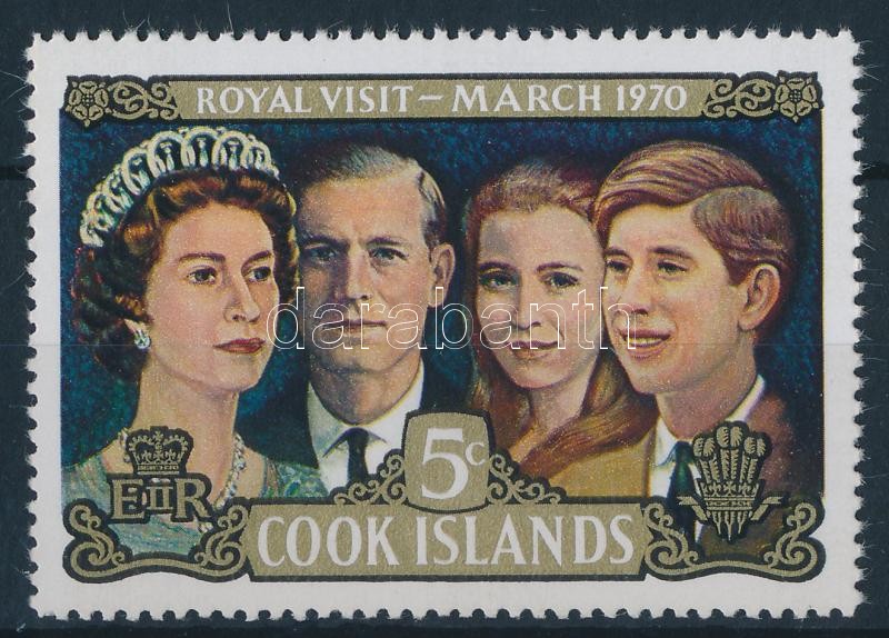 Royal visit stamp + minisheet, Királyi látogatás bélyeg + kisív