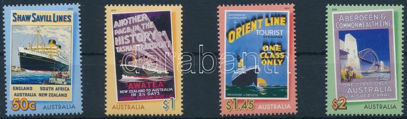 Travel, old posters of ship company set, Utazás, régi hajótársasági plakátok sor