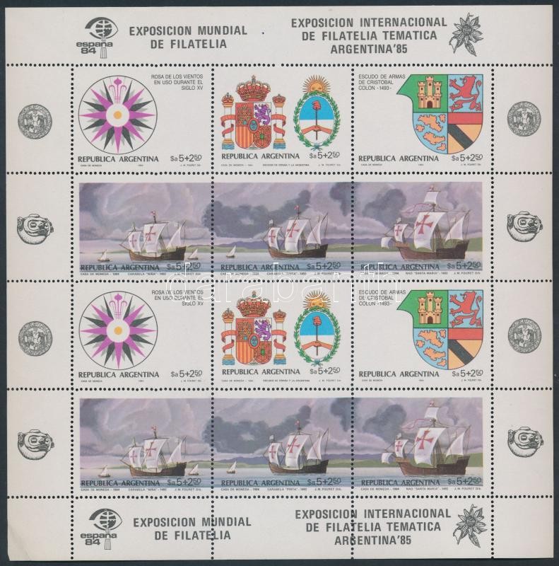 Stamp Exhibition set blocks of 12, Bélyegkiállítás sor 12-es tömbben