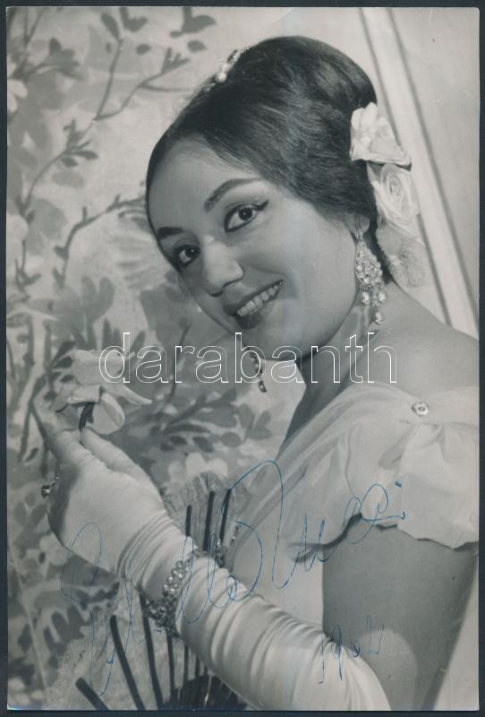 Gabriella Tucci (1929)olasz operaénekesnő saját kezű Darabanth Kft.