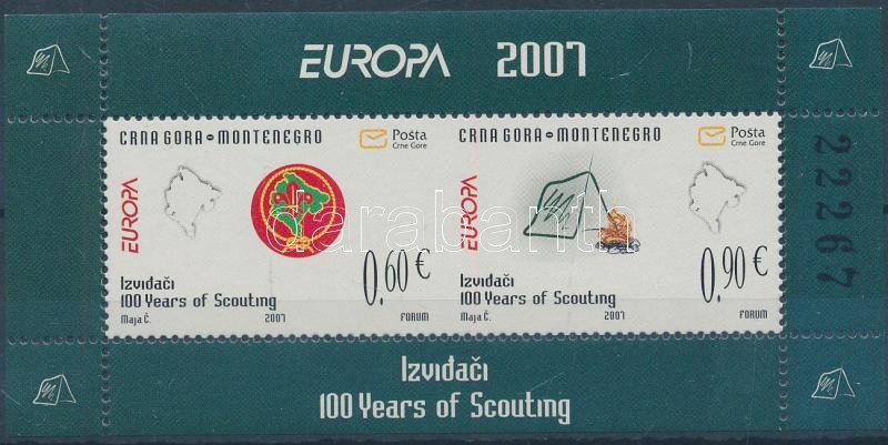 Europa CEPT, Cserkész bélyegfüzetlap, Europa CEPT, Scout stampbooklet sheet