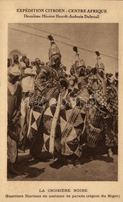 Nigériai folklór, Djermas harcosok, Expedition Citroen-Centre Afrique, Second Mission Haardt-Audouin Dubreuil, Nigerian folklore, Djermas warriors at a parade