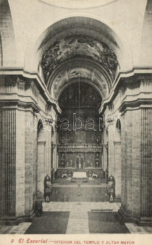 Madrid, El Escorial, Interior of the temple, major altar