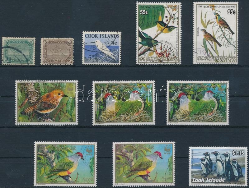 1898-1992 11 Bird stamps, 1898-1992 11 db Madár motívumú bélyeg