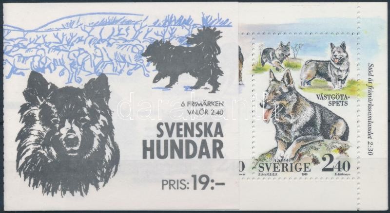 Dog stamp-booklet + stamp-booklet sheet, Kutya bélyegfüzet + bélyegfüzetlap