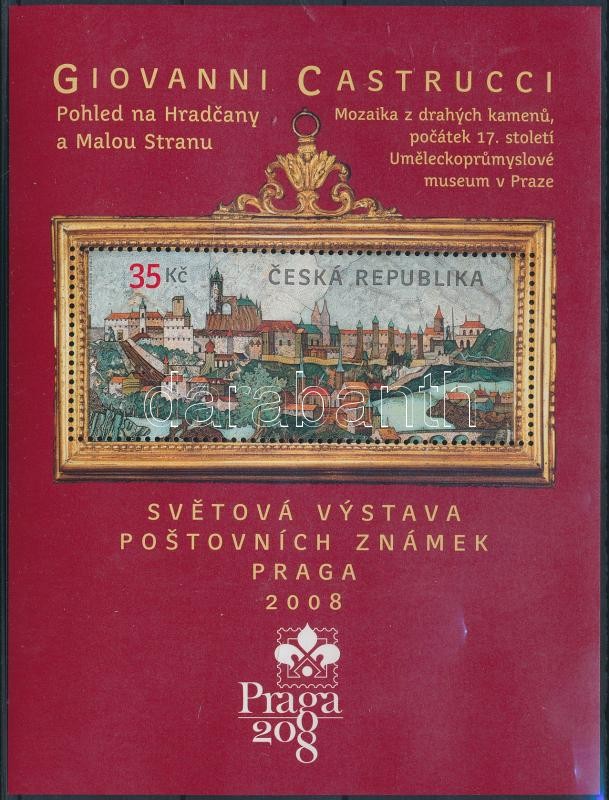 Nemzetközi bélyegkiállítás Prága blokk, International Stamp Exhibition Prague block
