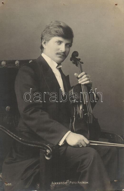 Alexander Petschnikow, violinist (pinholes), Alexander Petschnikow, hegedűművész (pinholes)