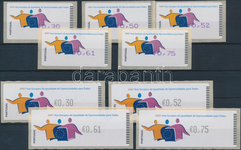 Automatic stamps 2 rows, Automata bélyegek 2 klf sor