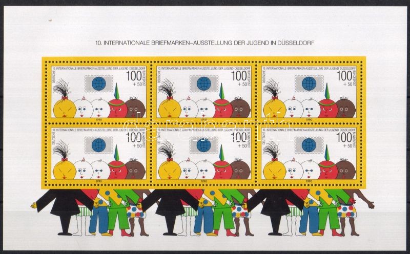10. Internationale Briefmarkenausstellung der Jugend, 10. Nemzetközi Ifjúsági Bélyegkiállítás blokk, 10th international stamp exhibition of youth block