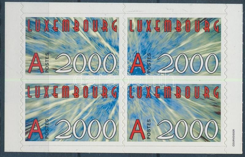 New year 2000 self-adhesive set blocks of 4, Új év 2000 öntapadós sor 4-es tömbben