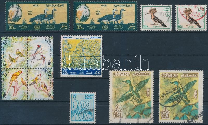 1967-1994 12 Bird stamps, 1967-1994 12 db Madár motívumú bélyeg