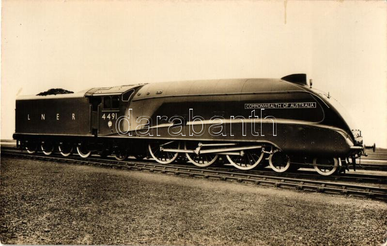 L.N.E.R. 4-6-2 type Express Locomotive No. 4491. "Commonwealth of Australia", L.N.E.R. 4-6-2 type Express Locomotive No. 4491. brit gőzmozdony, "Commonwealth of Australia"