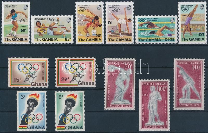 1960-1984 Olimpia motívum 3 klf sor, 1960-1984 Olympics 3 diff sets