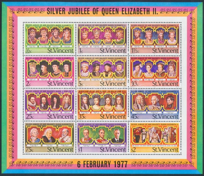 Queen Elizabeth II block, II. Erzsébet királynő uralkodásának 25. évfordulója blokk
