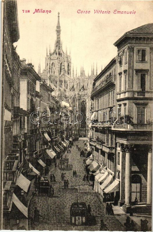 Milano, Milan; 'Corso Vittorio Emanuele' / street