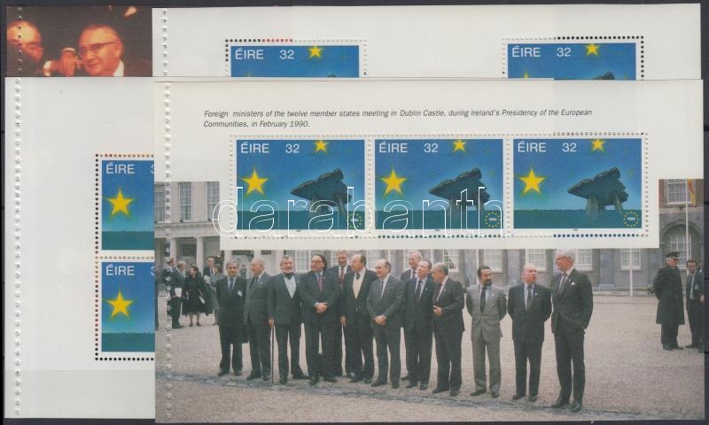 Európai belső piac 4 klf bélyegfüzet-lap, European internal market 4 stamp-booklet sheet
