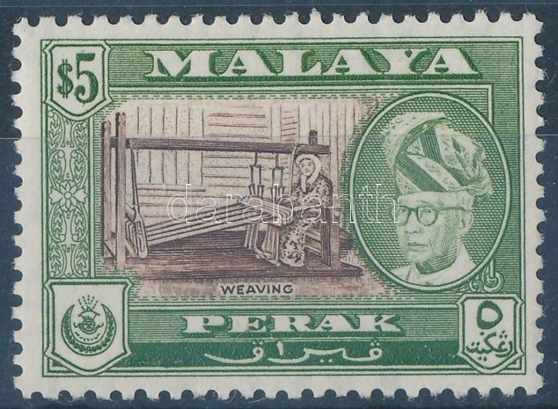Perak Forgalmi sor záróértéke, Perak Definitive closing stamp