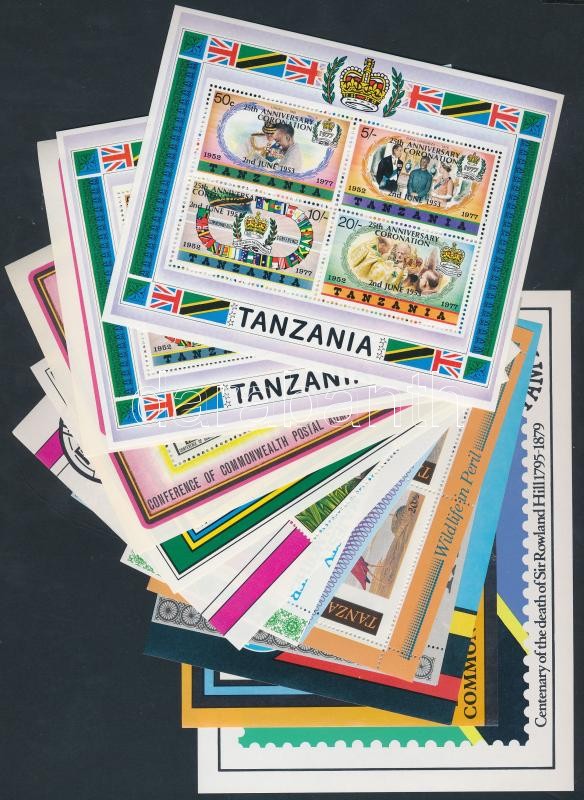 Tanzánia 15 db motívum blokk, Tanzania 15 blocks