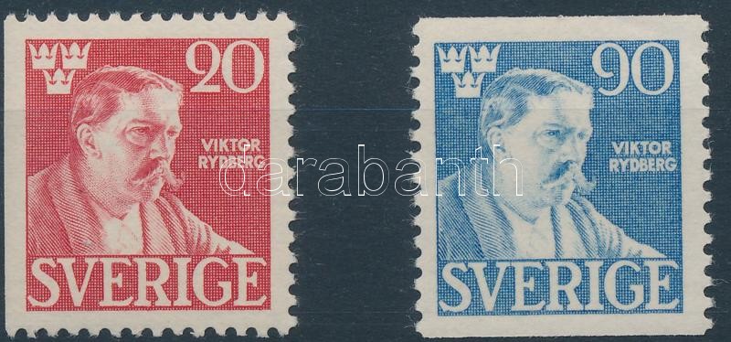 Viktor Rydberg's death 2 stamps, Viktor Rydberg halála sor 2 értéke