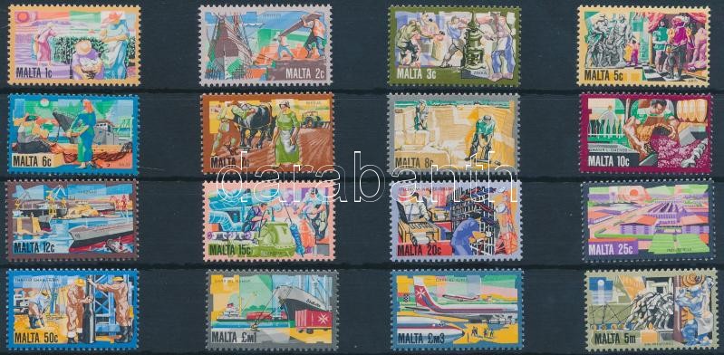 Definitive stamps, economic and cultural development set, Forgalmi bélyeg, gazdasági és kulturális fejlődés sor