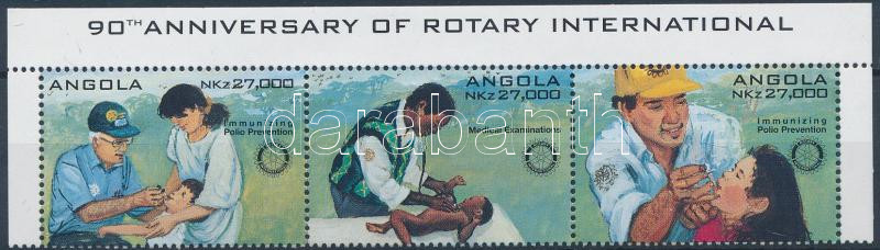 Rotary corner stripe of 3 wth English writing, Rotary ívsarki hármascsík angol felirattal