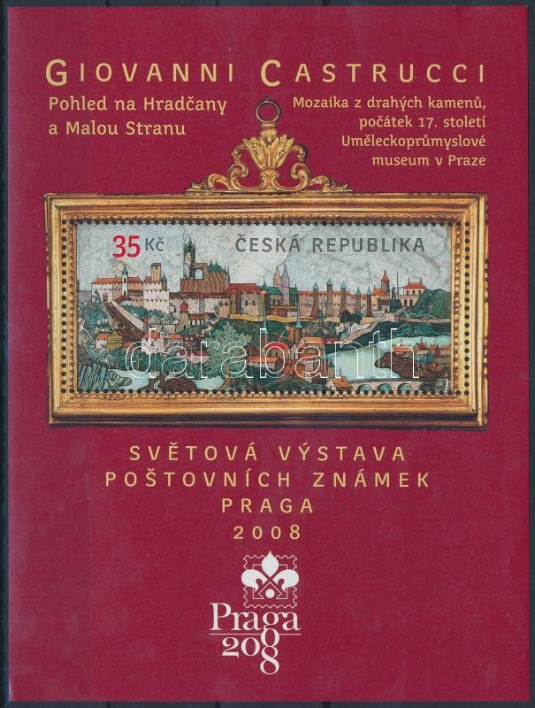 Nemzetközi bélyegkiállítás PRAGA blokk, International Stamp Exhibition PRAGA block