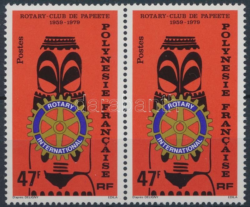 Rotary stamp in pair, Rotary bélyeg párban