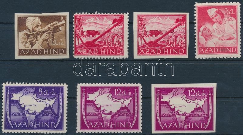 Azad Hind 7 klf bélyeg, Azad Hind 7 stamps