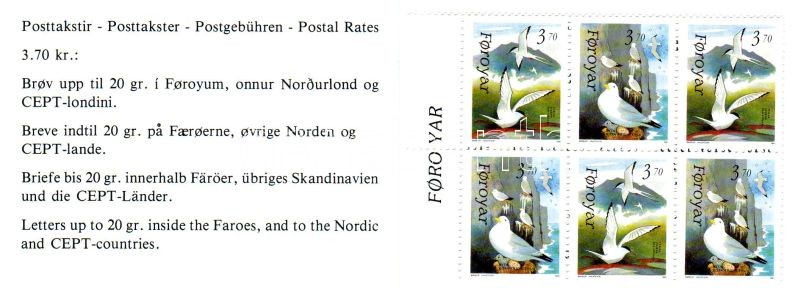 Vögel Markenheftchen, Madarak bélyegfüzet, Birds stamp booklet