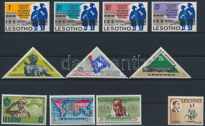 1967-1970 30 bélyeg közte sorokkal, 1967-1970 30 stamps