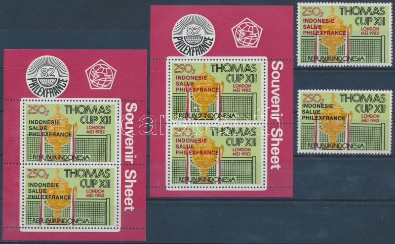 International Stamp Exhibition 2 stamps from block + 2 bloxks, Nemzetközi bélyegkiállítás 2 klf blokkból kitépett bélyeg + 2 klf blokk