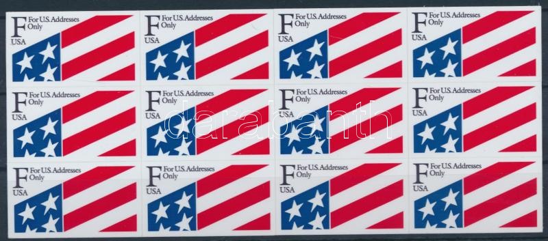 Zászló öntapadós fólialap, Flags self-adhesive foilsheet