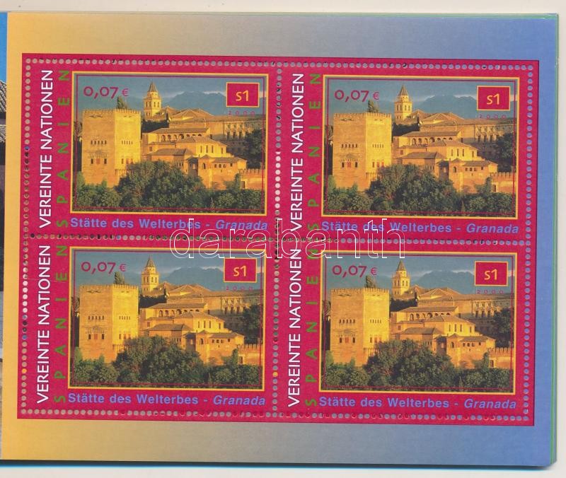 UNESCO World Heritage, Spain stamp-booklet, UNESCO Világörökség, Spanyolország bélyegfüzet