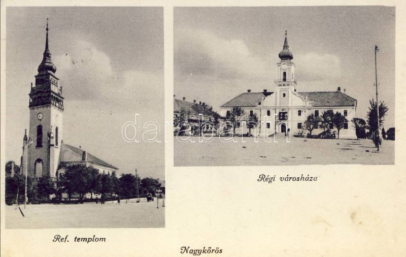 Nagykőrös, Református templom, Régi városháza, Geszner Jenő kiadása