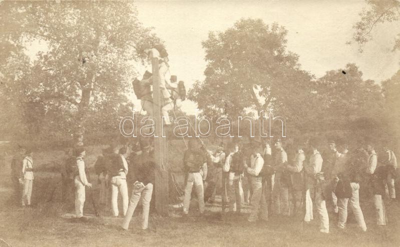 Osztrák-magyar tiszti iskolai gyakorlat, fotó, K.u.K. Austro-Hungarian officers field practice, photo