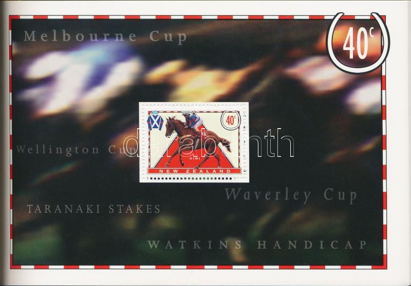 Versenylovak bélyegfüzet, Horse Racing stamp booklet