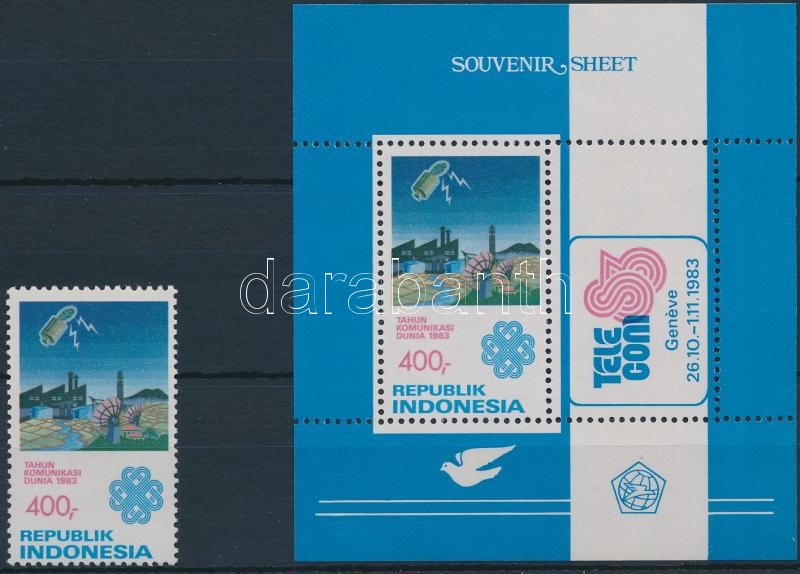 Stamp Exhibition stamp + block, Bélyegkiállítás bélyeg + blokk