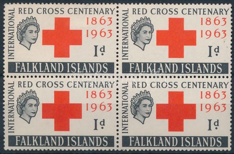 International Red Cross Centenary block of 4, Nemzetközi Vöröskereszt Centenárium négyestömb