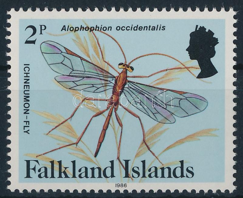 Pókok és rovarok évszámos bélyeg, Spiders and insects stamp with year