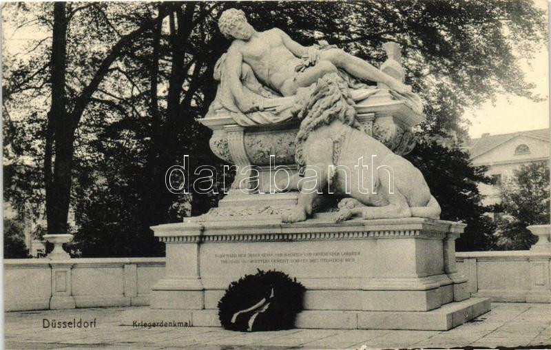 Düsseldorf, Kriegerdenkmal / war memorial statue