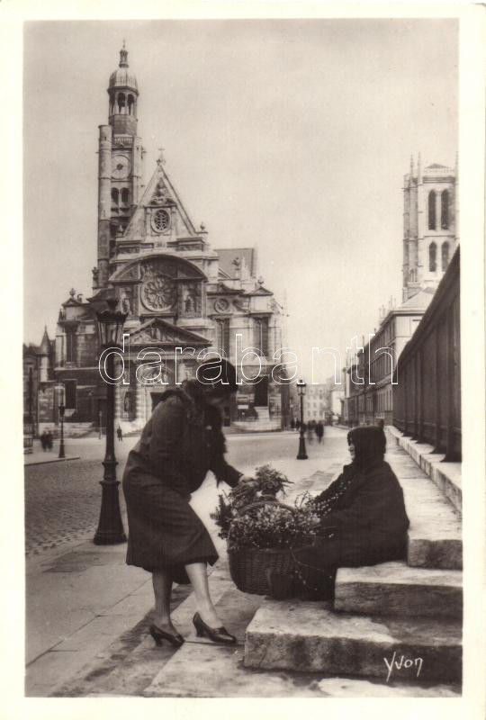 Paris, Eglise Saint-Etienne du Mont / Saint-Etienne du Mont Church, florist