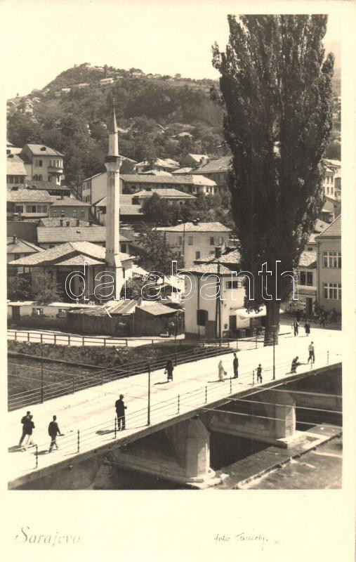 Sarajevo, bridge, mosque