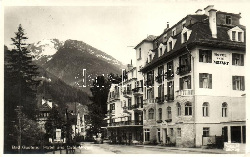 Bad Gastein, Hotel und Café Mozart