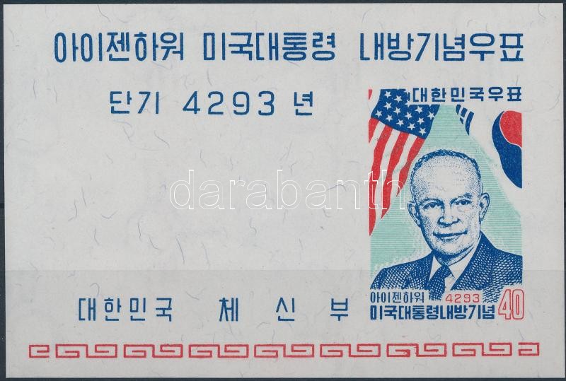 Eisenhower elnök Koreában blokk, President Eisenhower in Korea block
