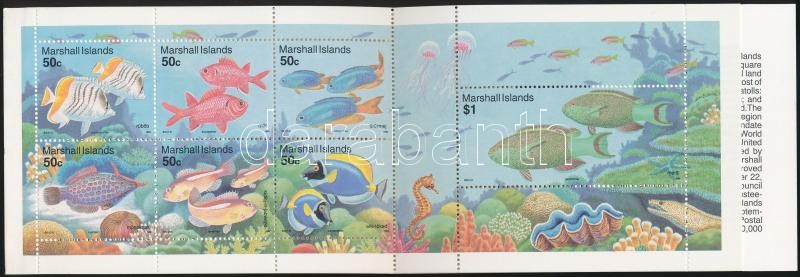 Halak bélyegfüzet, Fishes stamp booklet