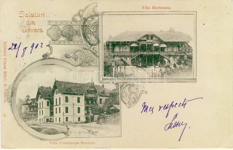 Baile Govora, Villa Hortensia and Constanta Marieta Art Nouveau