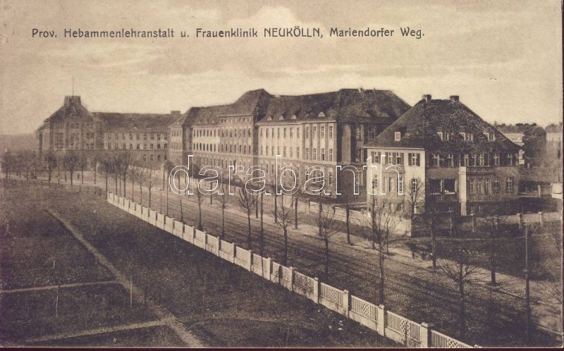 Berlin Neukölln, Prov. Hebammenlehranstalt und Frauenklinik, Mariendorfer Weg / Women hospital