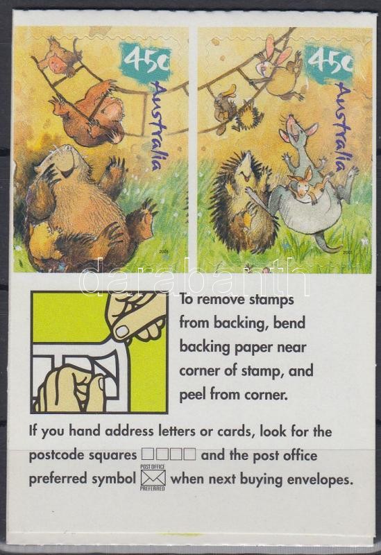 Kevin Koala self-adhesive stamp-booklet, Koala Kevin öntapadós bélyegfüzet