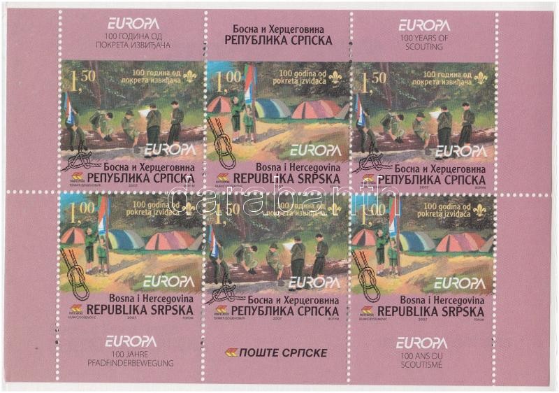 Europa CEPT, Cserkész bélyegfüzet, Europa CEPT, Scout stamp-booklet